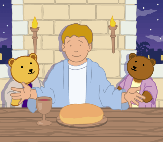 Teddy Horsley feasts with Jesus - 14