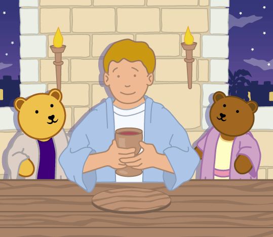 Teddy Horsley feasts with Jesus - 16