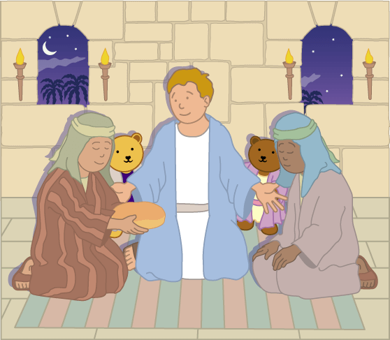 Teddy Horsley feasts with Jesus - 21