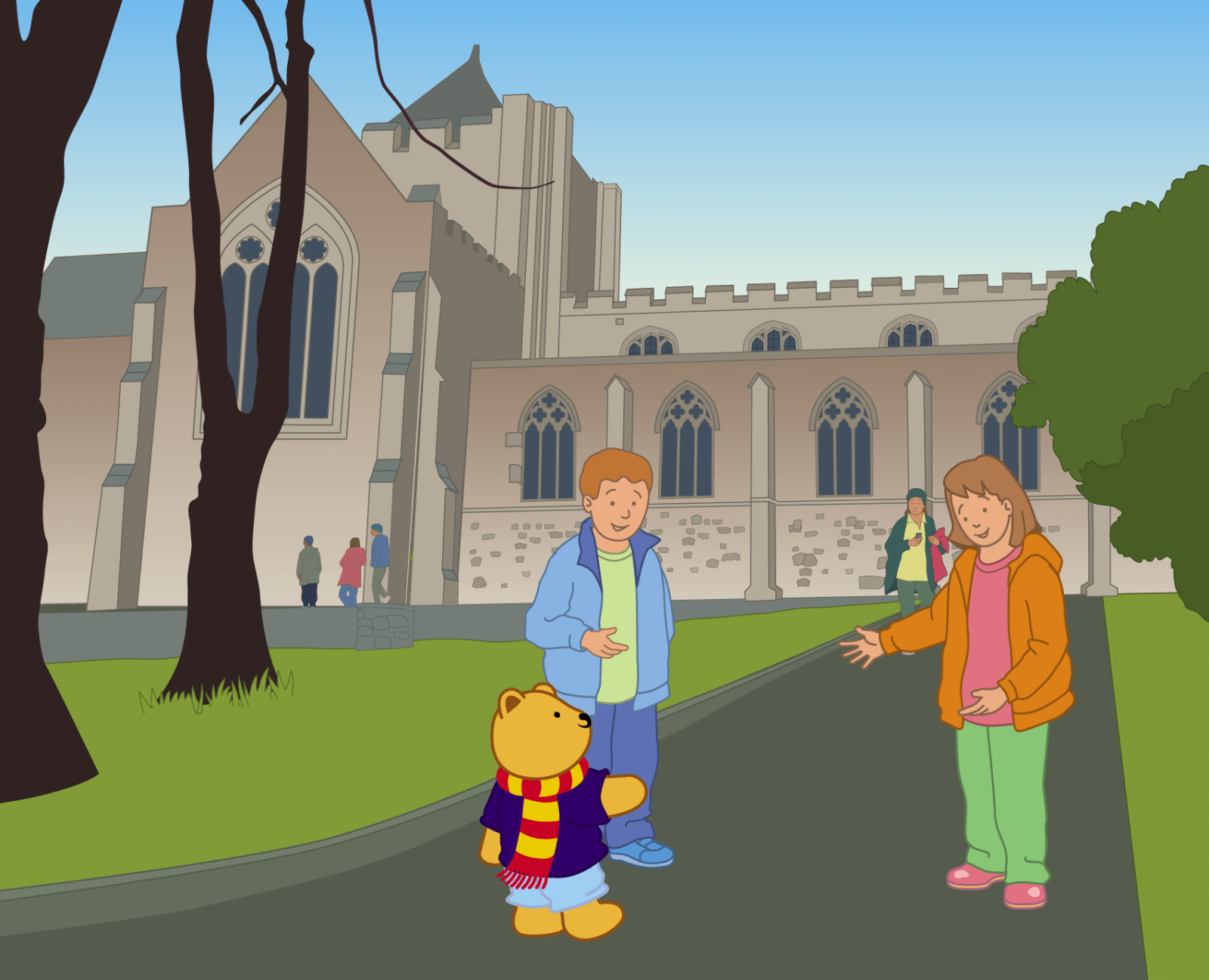 Teddy at Bangor Cathedral - 1