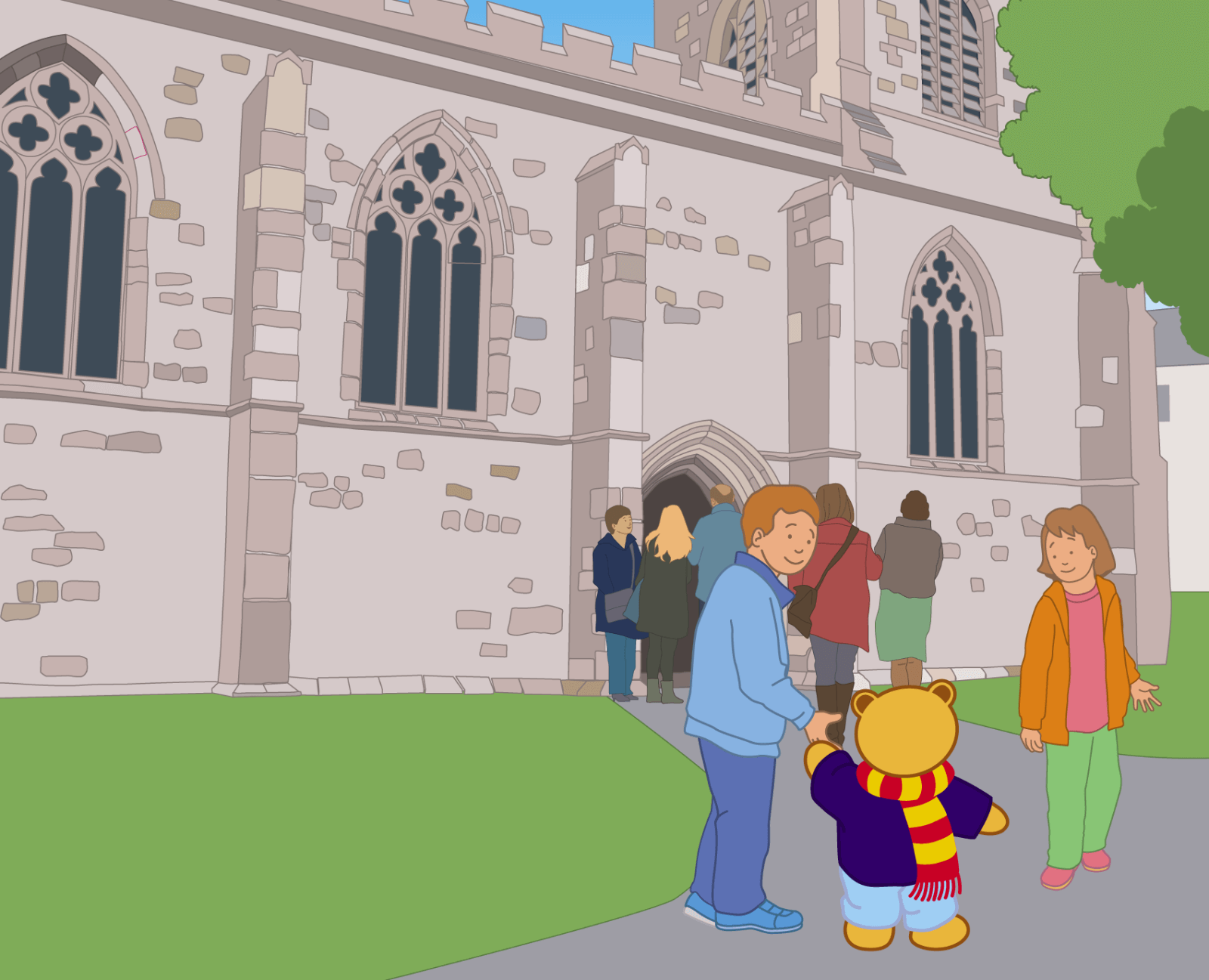 Teddy at Bangor Cathedral - 2