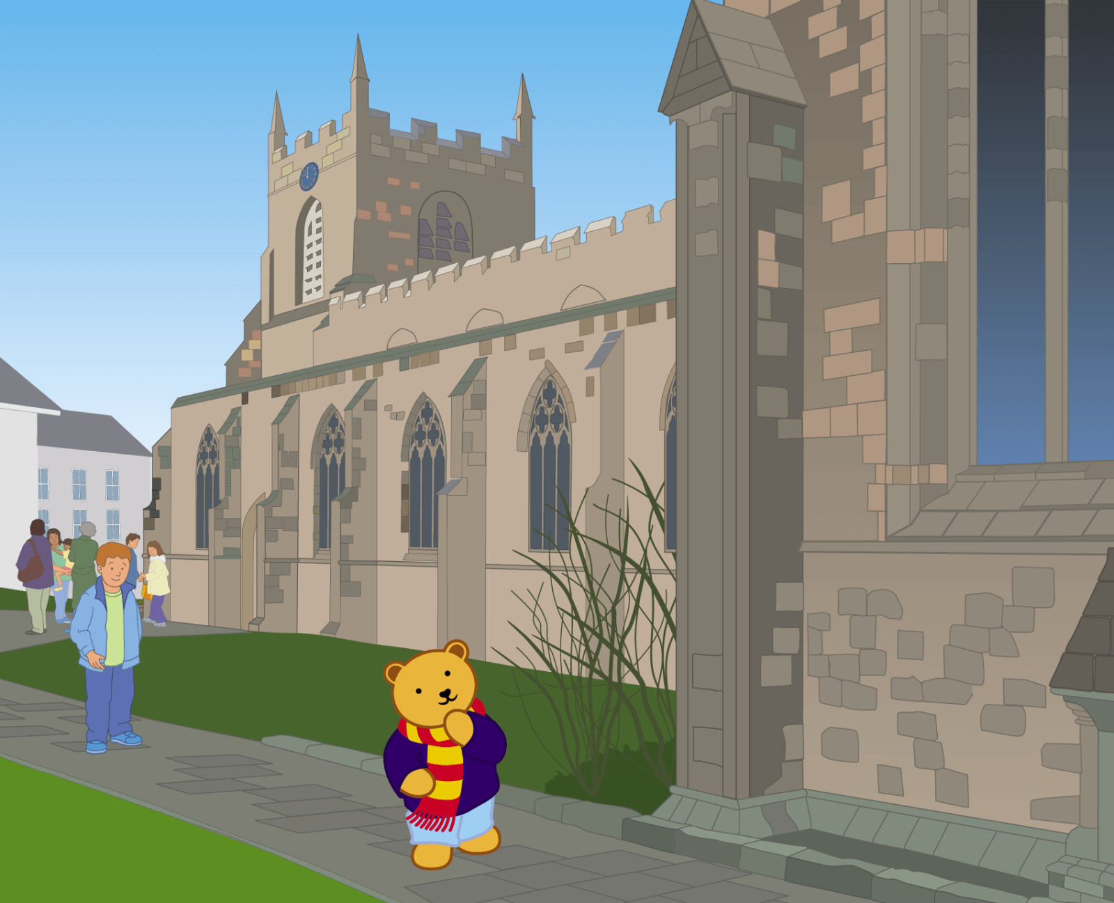 Teddy at Bangor Cathedral - 4