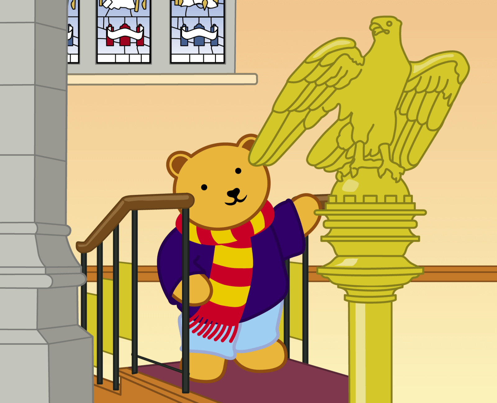 Teddy at Bangor Cathedral - 19